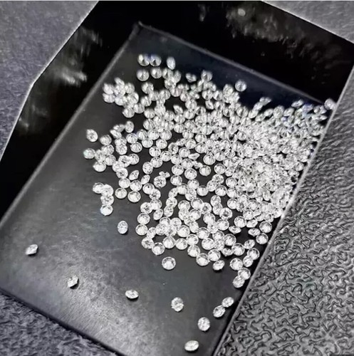 Certified 0.8 mm Round Cut CVD Diamond I Color IF Clarity 7 Pcs Diamond Lot - Picture 3 of 8