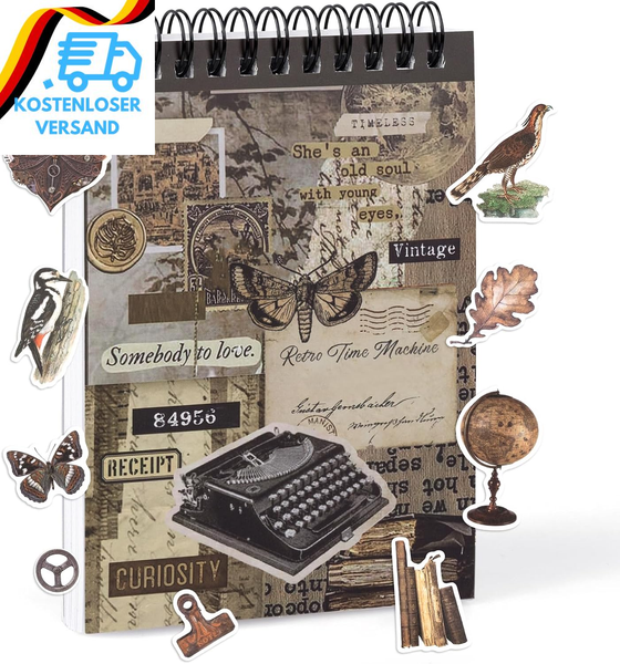 50 Blatt Scrapbook Aufkleber Book Selbstklebend Stickerbuch Dekorative Aufkleber-image