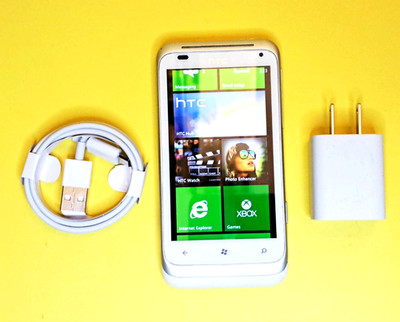 WHITE HTC OMEGA RADAR 4G C110E UNLOCKED WINDOWS CELL PHONE ROGERS CHATR FIDO +++