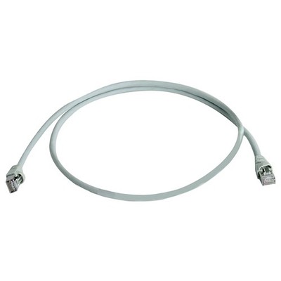 Telegärtner 100009080 RJ45 Netzwerkkabel, Patchkabel CAT 5e F/UTP 10.0 m Grau...