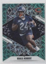 2021 Panini Phoenix Rookie Green Lazer 24/25 Khalil Herbert #189 8em