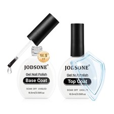JODSONE 2Pcs 16.5ml Top Coat Base Gel 0.56 Fl Oz Pack of 1 , 16.5ML-BT