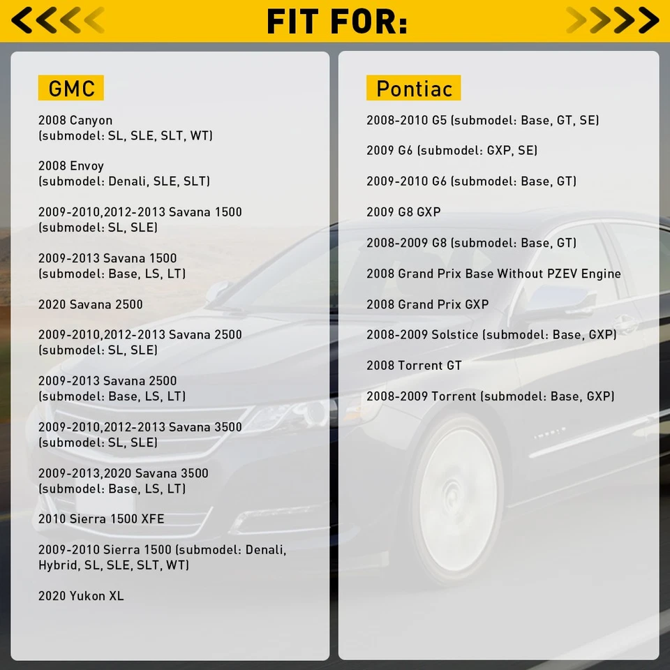 1/2Set Fuel Tank Fit Sensor Pressure For Buick Chevrolet Cadillac 13502903 02612 - Imagem 3 de 4