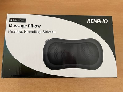 RENPHO Massagekissen mit Wärmefunktion, Shiatsu Massagegerät mit 3 Geschwindig