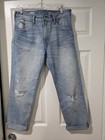 GAP 1969 Sexy Boyfriend Distressed Blue Jeans 28R — photo 2