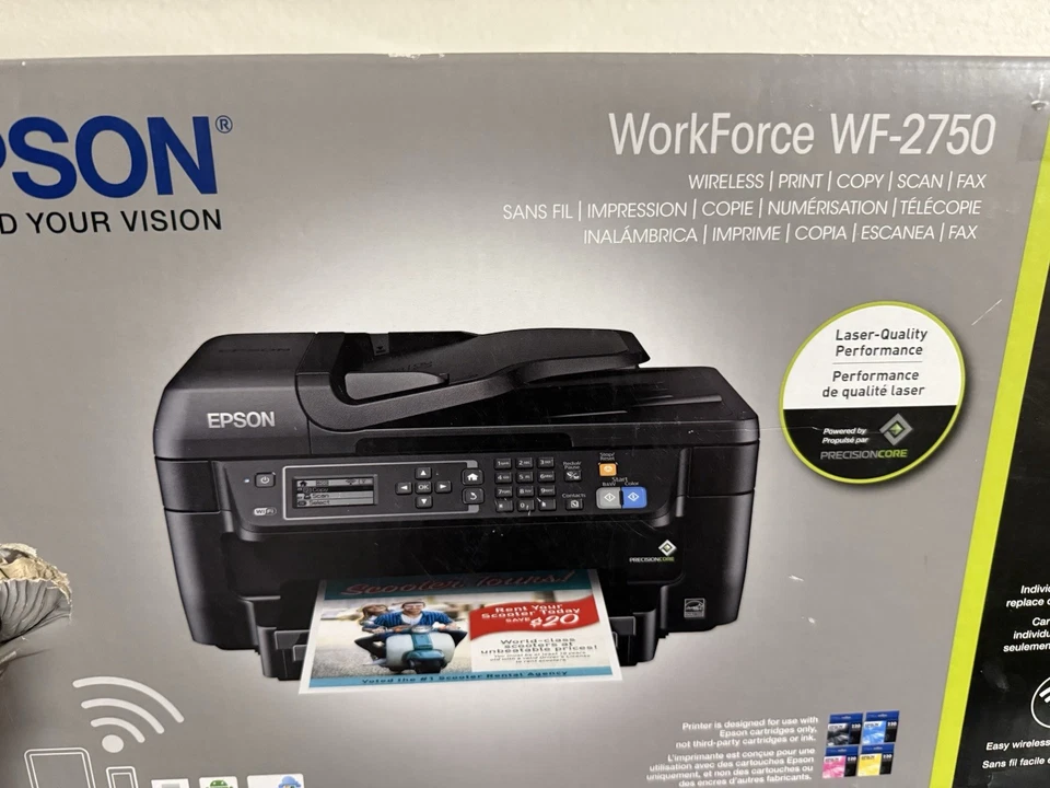 Epson WorkForce WF-2750 All in One Printer - NEW In Sealed Box! - Image 2 of 4