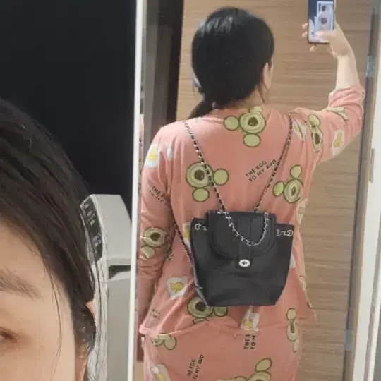 Black Chain Mini Backpack Silver Chain Elegant Sm… - image 3