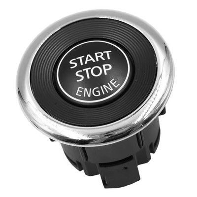 Black Engine Ignition Start-stop Button With Ring Fit For Nissan BMW X3 Use