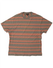 T-shirt uomo Cos top grande grigio a righe cotone TM02