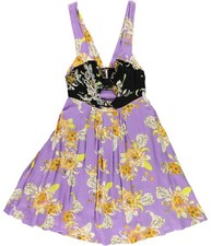 Free People Womens Baby It's You A-line Dress, Purple, X-Small
