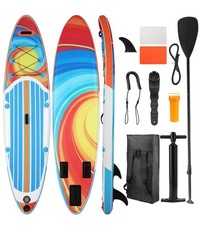 Image of 10FT UV Inflatable Stand Up Paddle Board Surfing Board Surfboard SUP w/ Pump Bag