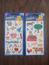 Mello Smello 2 Scratch And Smell Packs Of Stickers Unopened 6 Sheets