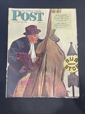 1944 January 22 Saturday Evening Post Illustrated WWII