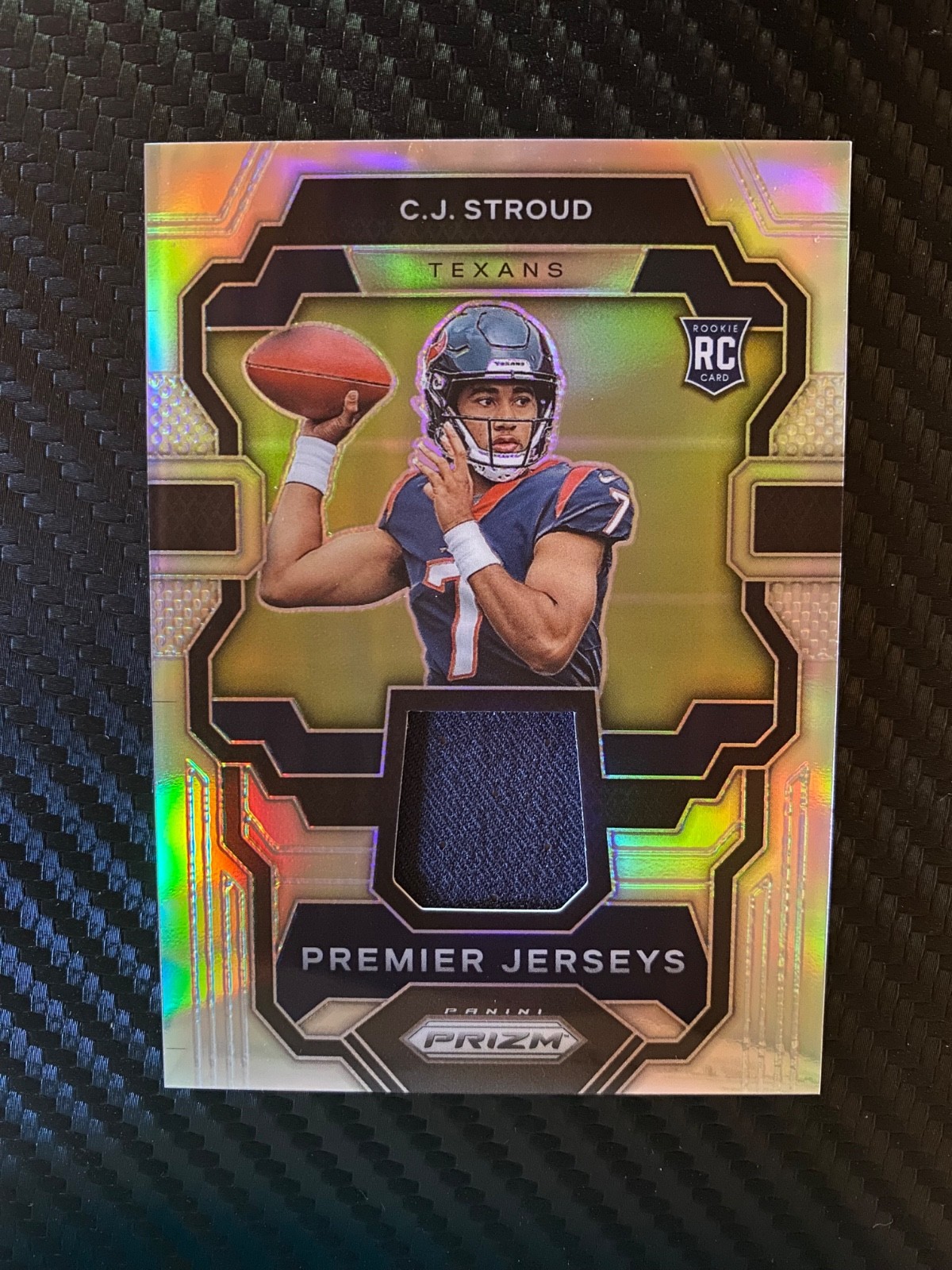2023 Panini Prizm CJ Stroud Premier Jerseys Patch Silver #PJ-CJS RC 🔥💎📈