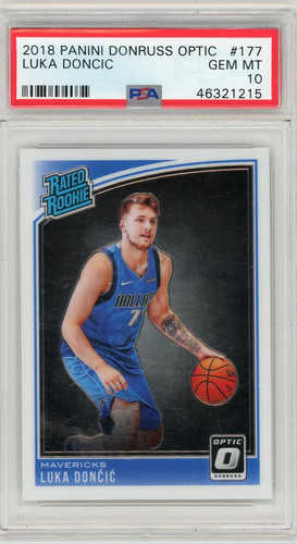 2018 Panini Donruss Optic Luka Doncic #177 PSA 10