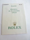 100% original Rolex reference 79174 Warranty Paper from   2005 serie F