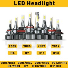 AUXITO H11 CSP LED Headlight Bulb White Low Beam Kit 80000LM Super Bright White