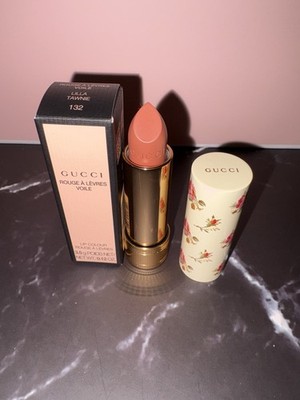 Gucci Rouge À Lèvres Voile Sheer Lipstick 132 Lilla Tawnie 3.5g Full Size NIB
