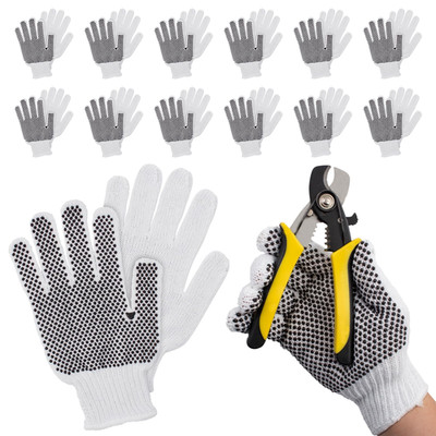 Abc Pack & Supply Abc Pack Supply Single-Sided Pvc Dotted Working Gloves 9.5