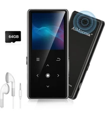 64GB MP3 Player, MP3 Player with Bluetooth 5.2, Music Player with Built-in HD...