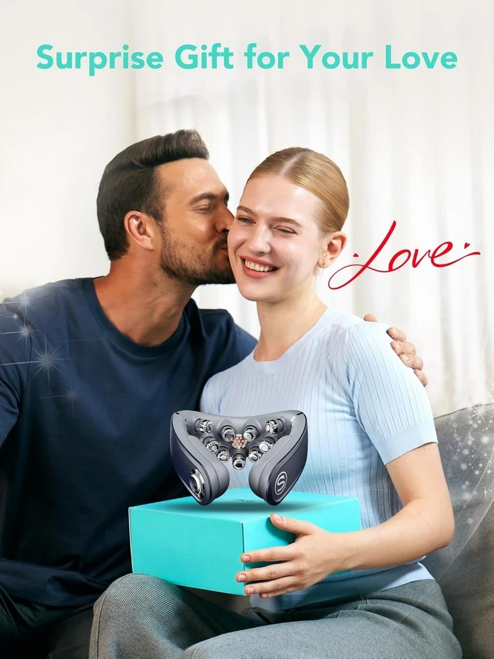 SKG Cordless Neck Massager Pain Relief Deep Tissue Vibration Foldable - Image 2 of 4