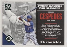 2017 Panini Chronicles Green 95/199 Yoenis Cespedes #29 fm0