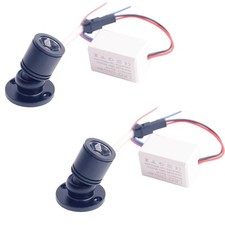 2 PCS Mini Spot Light Display 1W Cabinet Spotlights WarmWhite 3000K