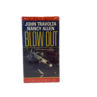 #ad BLOW OUT VHS John Travolta Nancy Allen Brian DePalma Dennis Franz Sealed $14.99