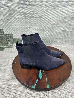 Acne Studios Chelsea Boot Women Size 40 Eu 9.5 Us Jensen Purple Suede Block Heel