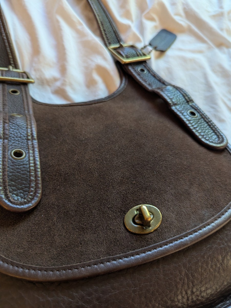 vintage coach mahogany berkeley saddle bag View 2