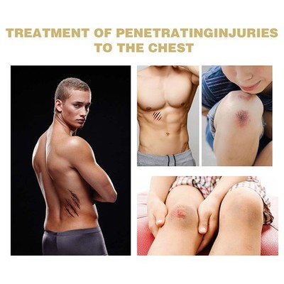 6Pcs Safety Survival Emergency Trauma Sticker Chest Seal Medical Chest Patch