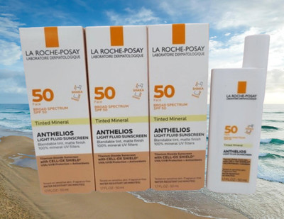 LA ROCHE POSAY ANTHELIOS TINTED MINERAL SPF 50 SUNSCREEN 1.7 OZ EXP:11/2027 3PC