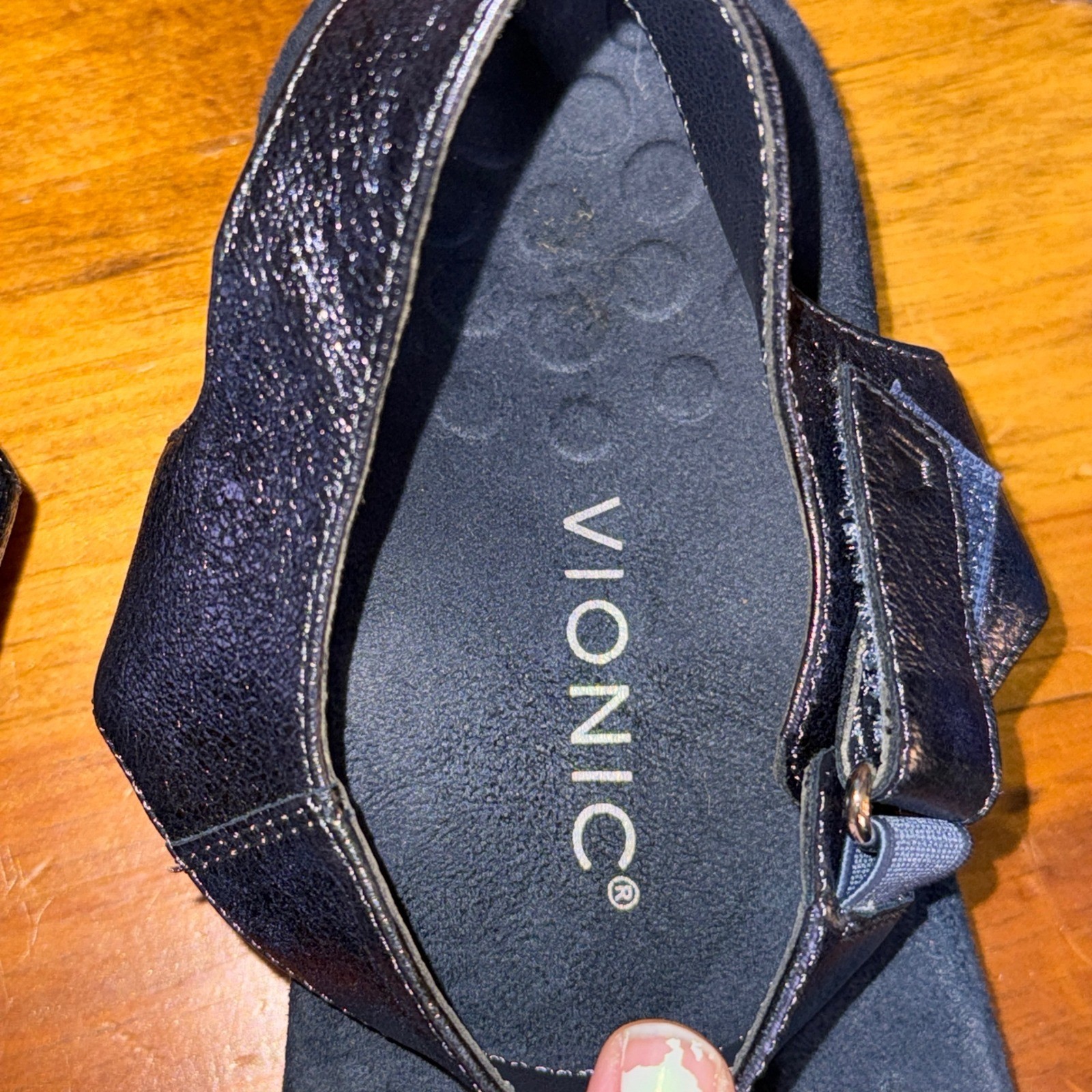 Vionic Marsala blue Metallic Adjustable Orthopedi… - image 2