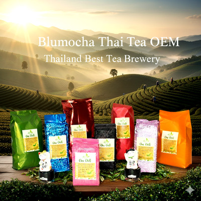 'Bluemocha' Thai Brewery Tea House OEM, Wholesale, Retail Premium Tea Leaves