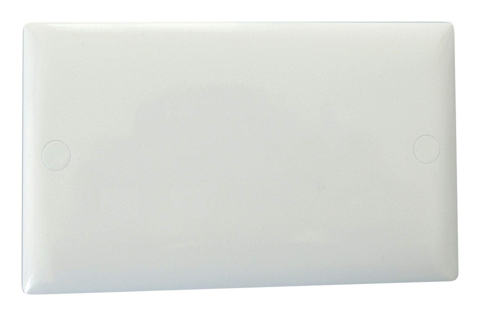 Varilight XODB Value Polar White 2-Gang Double Blank Plate