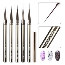 5pcs Nail Art Liners Striping Brushes Fine Line Drawing Detail Painting Blending