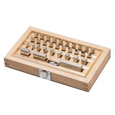 Endmaßsatz 32-teilig Stahl 1,00-50mm Gen. 0, 1, 2 Endmaßkasten Parallelendmaße