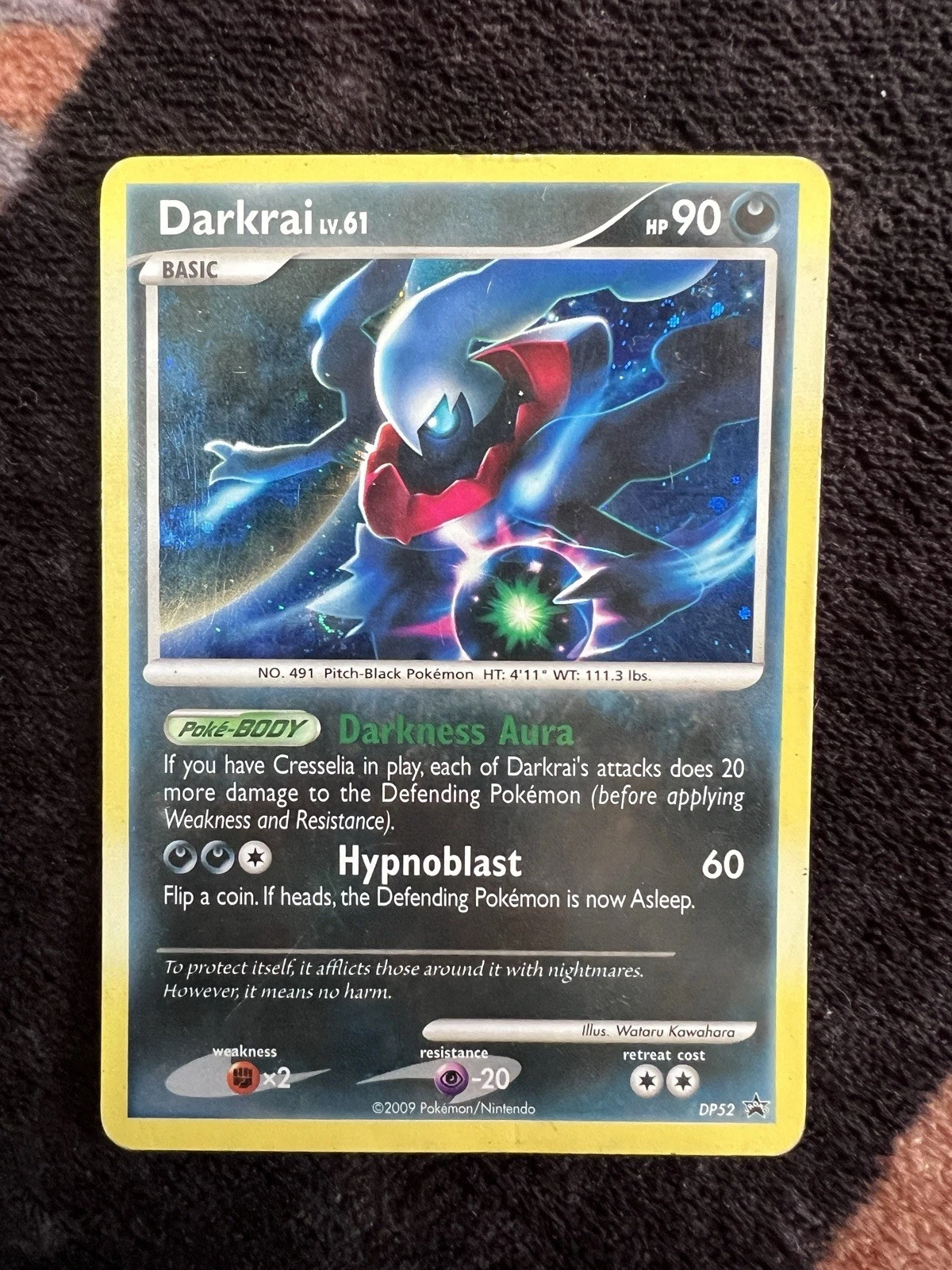 Pokemon Darkrai TCG DP52 Holo Card Diamond and Pearl Promo