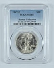 1947-D Walking Liberty Half Dollar Boston Collection MS65 PCGS