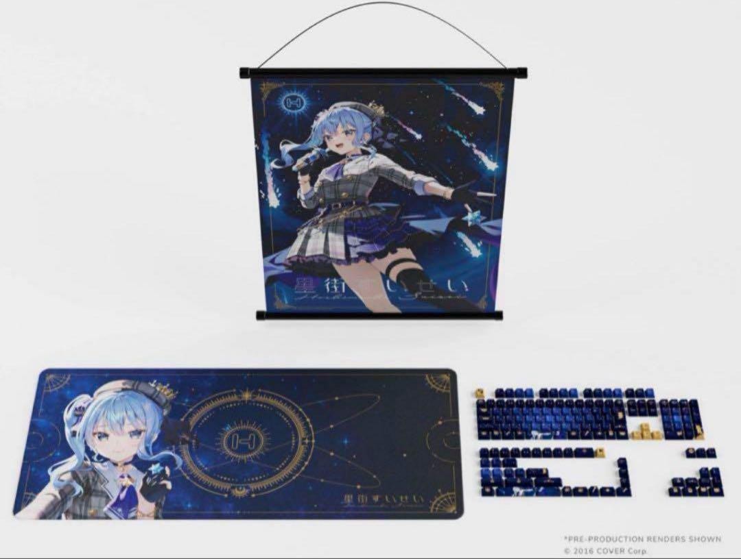 U*a様 HYTE Hoshimachi Suisei Keycap Mouse Hyte Hoshimachi Suisei Keycap Mouse Pad First limited