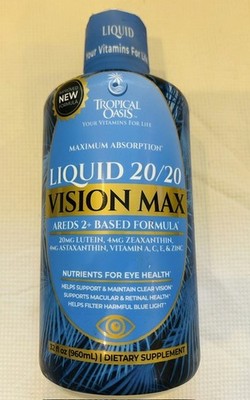 Tropical  Oasis  Liquid 20/20 Vision  Max - 32 FL Oz - EXP 09/27