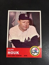 1963 TOPPS RALPH HOUK, #382, NM/MT (Free Shipping On Any 3!)