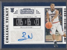 ZACH NORVELL JR 2019-20 Panini Contenders Draft Picks #88 College Ticket Auto RC