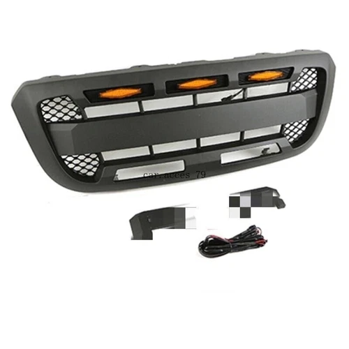 Black Front Honeycomb Bumper Grille Grill W/LED Light For Ranger 2004-2011 - Foto 4 di 11