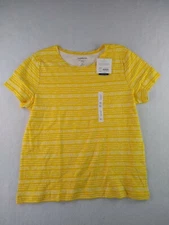 Croft & Barrow - Short Sleeve Crew Neck Classic T-Shirt - Women - XL - Yellow