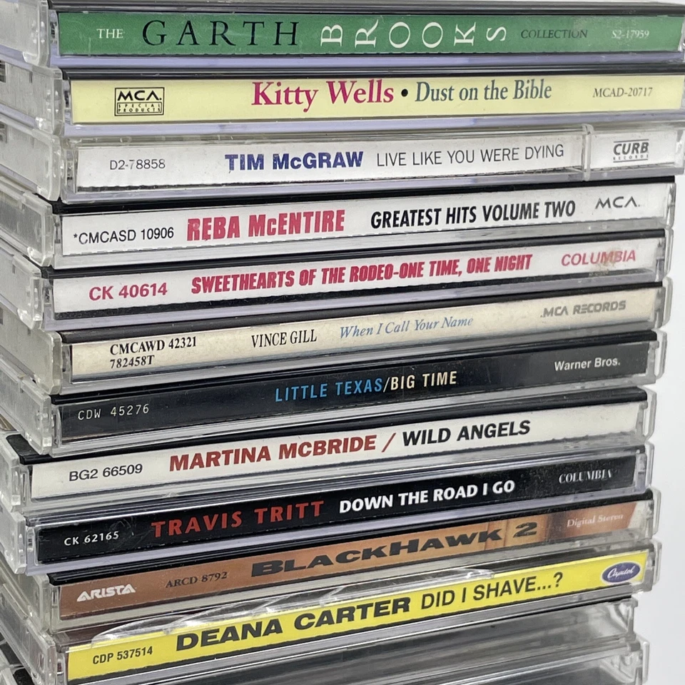 1990’s 30 CD Country Music Lot: Incl Deana Carter, Garth Brooks,Imports,Rarities - Image 4 of 4