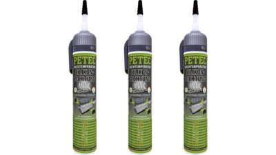 3er-Pack Petec Silikondichtung dauerelastisch Matic Schwarz 200ml #97720
