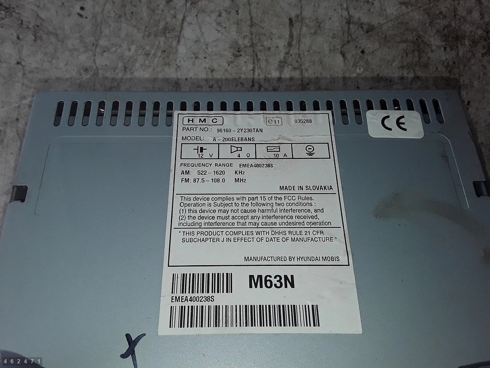 2010 HYUNDAI IX35 AUTORADIO BLUETOOTH CD CODE FEHLT DVD MP3 961602Y230TAN - Bild 2 von 4