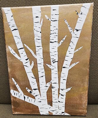 Hand Painted Birch Trees Take 2!