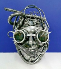 STEAMPUNK HALLOWEEN MASK Silver Fallout Costume by OneHundred80Degrees EM2035